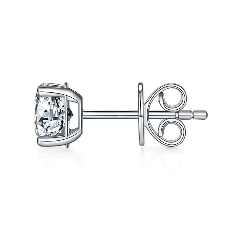 0.5 Carat Lab Grown Diamond Earrings (1 Piece) 14K White Gold LGE001_1-2